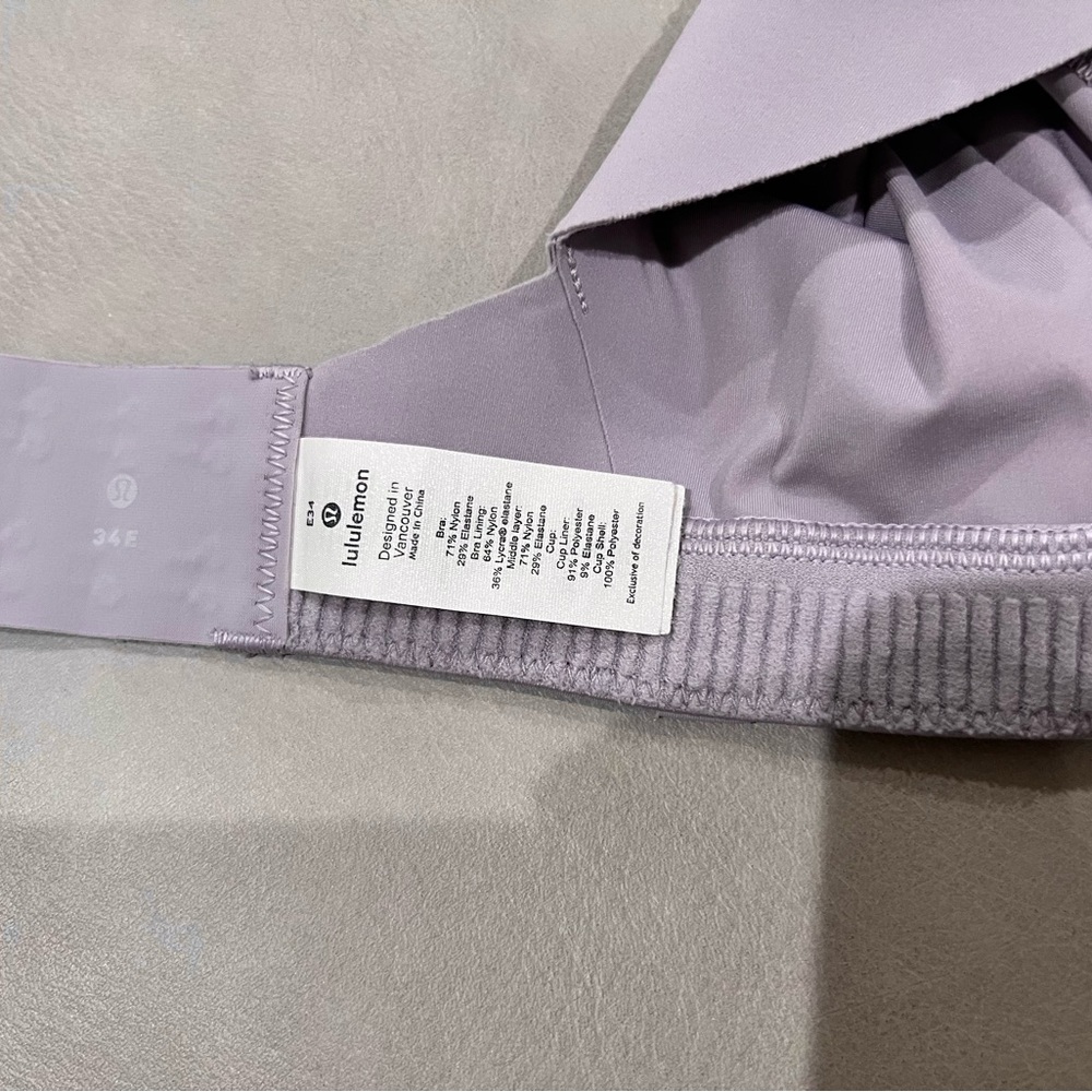 Lululemon high impact sports bra, 34E cup